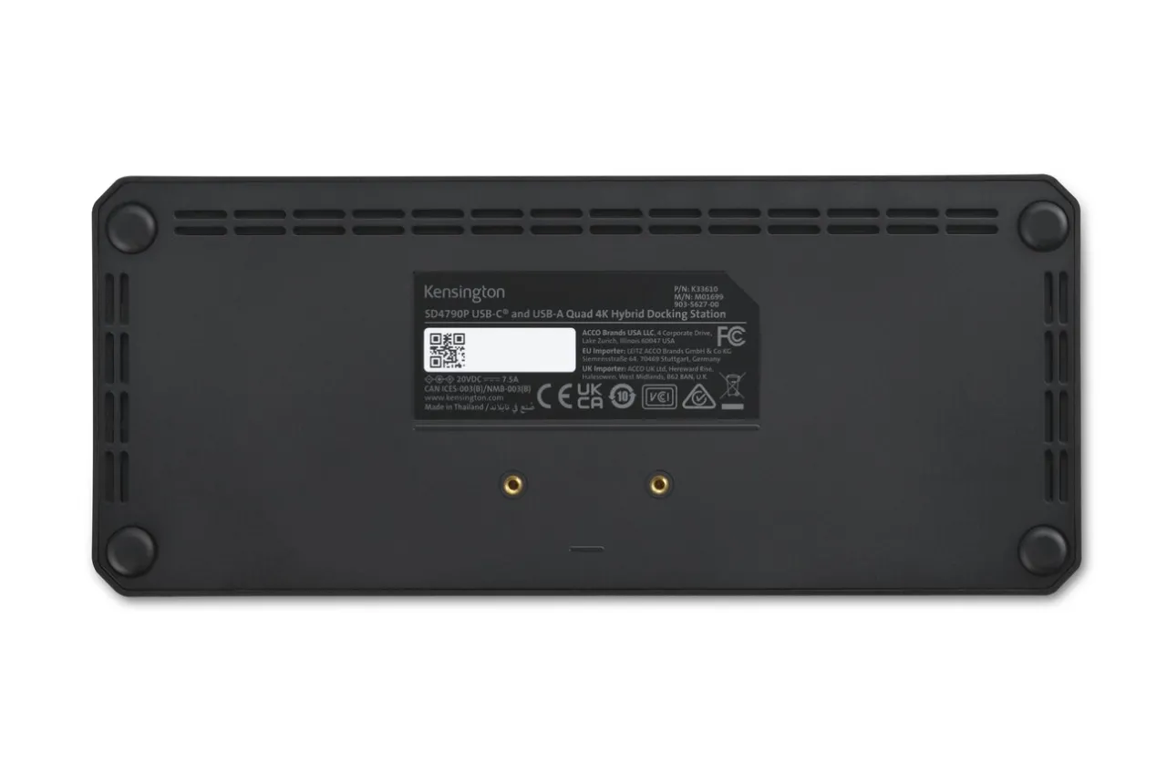 Shop Kensington SD4790P EQ USB-C® and USB-A 10Gbps Quad 4K Hybrid Dock - 100W PD - DP & HDMI - Windows/macOS/Chrome
