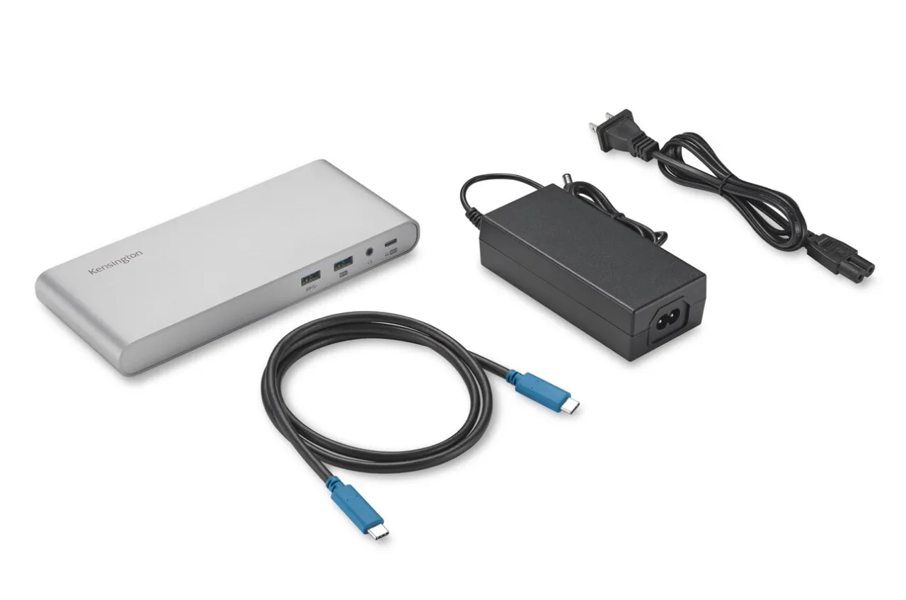 Clearance Kensington SD4810P USB-C® 5Gbps Triple Video Driverless Dock - Dual Power Option - DP++/HDMI/VGA - Windows