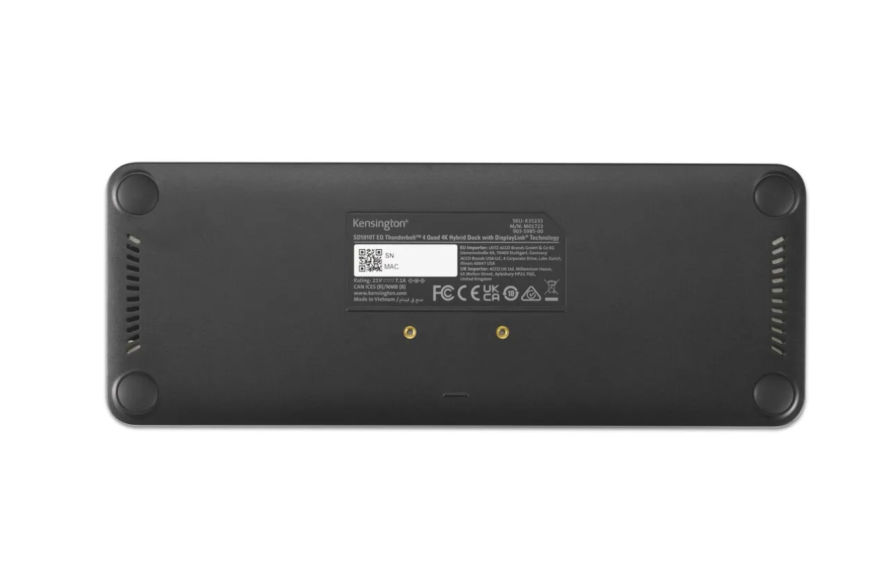 Cheap Kensington SD5910T EQ Thunderbolt™ 4 Quad 4K Hybrid Dock with DisplayLink® Technology